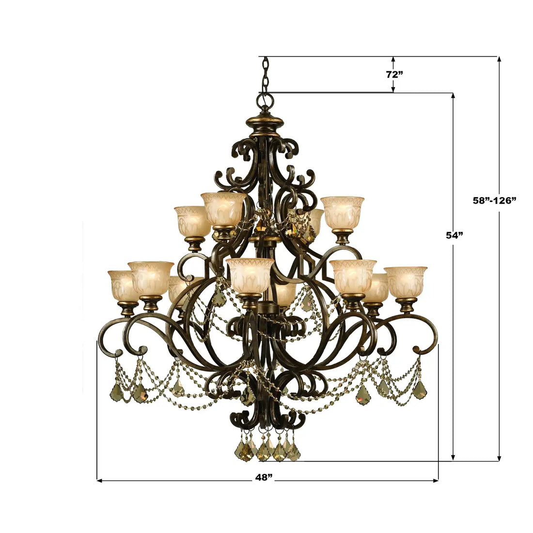 CRYSTORAMA, NORWALK CHANDELIER, CHANDELIER LIGHT