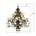 CRYSTORAMA, NORWALK CHANDELIER, CHANDELIER LIGHT