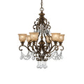 CRYSTORAMA, NORWALK UMBER CHANDELIER, CHANDELIER LIGHT