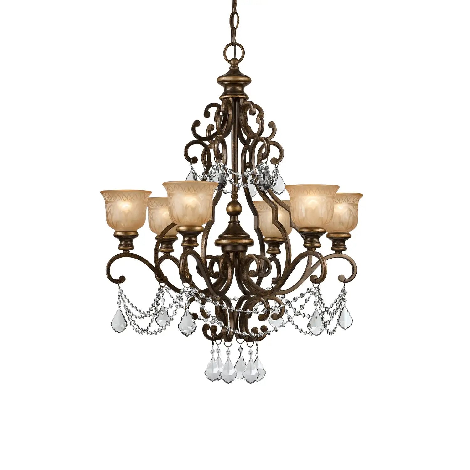 CRYSTORAMA, NORWALK UMBER CHANDELIER, CHANDELIER LIGHT