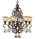 CRYSTORAMA, NORWALK UMBER CHANDELIER, CHANDELIER LIGHT