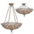 CRYSTORAMA, STERLING SEMI FLUSH MOUNT, FLUSH MOUNT CEILING LIGHTS