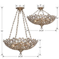 CRYSTORAMA, STERLING CHANDELIER, CHANDELIER LIGHT