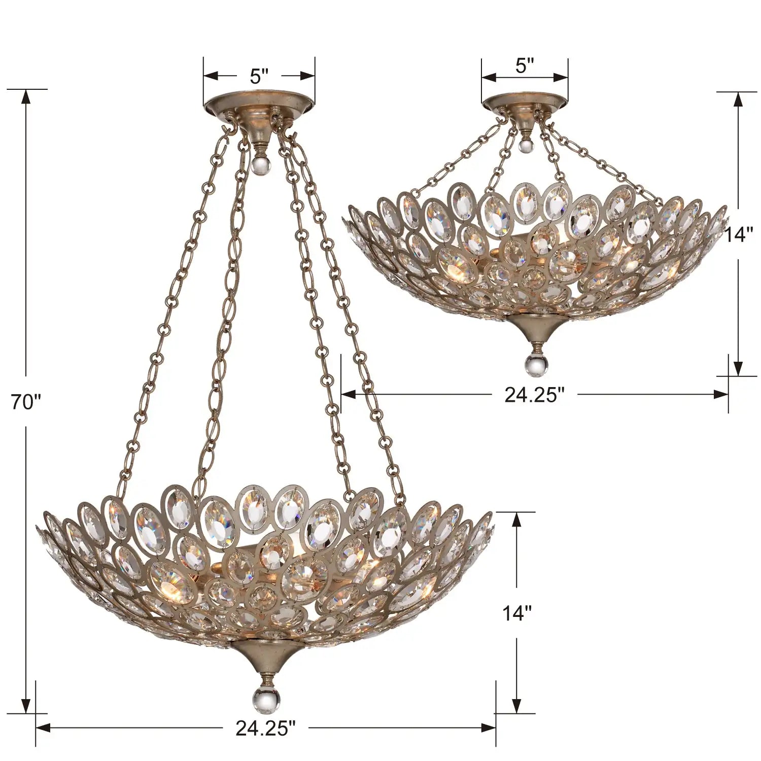CRYSTORAMA, STERLING CHANDELIER, CHANDELIER LIGHT