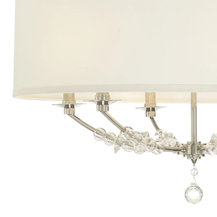 CRYSTORAMA, MIRAGE DRUM SHADE CHANDELIER, CHANDELIER LIGHT