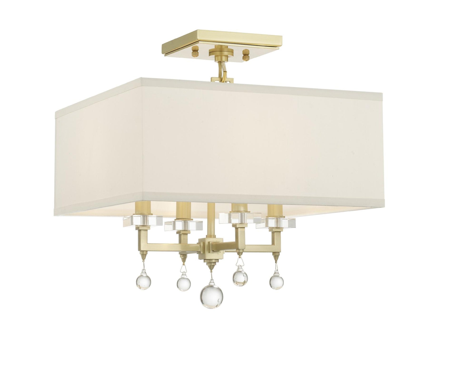 CRYSTORAMA, PAXTON SEMI FLUSH MOUNT, FLUSH MOUNT CEILING LIGHTS 
