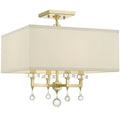 CRYSTORAMA, PAXTON SEMI FLUSH MOUNT, FLUSH MOUNT CEILING LIGHTS