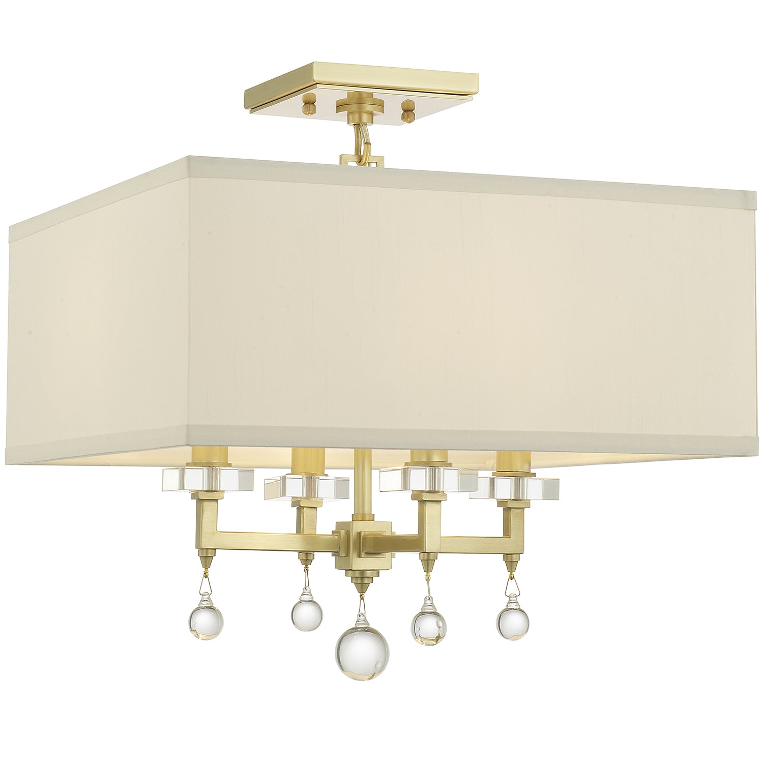 CRYSTORAMA, PAXTON SEMI FLUSH MOUNT, FLUSH MOUNT CEILING LIGHTS 
