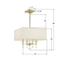 CRYSTORAMA, PAXTON CHANDELIER, CHANDELIER LIGHT