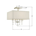 CRYSTORAMA, PAXTON SEMI FLUSH MOUNT, FLUSH MOUNT CEILING LIGHTS
