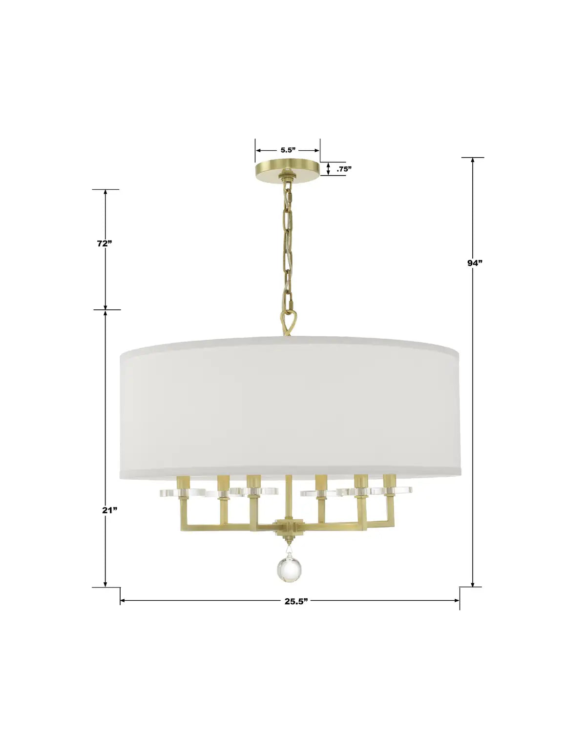 CRYSTORAMA, PAXTON CHANDELIER, CHANDELIER LIGHT