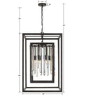 CRYSTORAMA, HOLLIS FORGED LANTERN CHANDELIER, CHANDELIER LIGHT