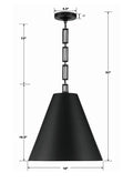 CRYSTORAMA, BRIAN PATRICK FLYNN ALSTON PENDANT, PENDANT LIGHT