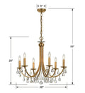 CRYSTORAMA, BRIDGEHAMPTON CHANDELIER, CHANDELIER LIGHT