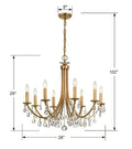 CRYSTORAMA, BRIDGEHAMPTON CHANDELIER, CHANDELIER LIGHT