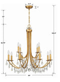 CRYSTORAMA, BRIDGEHAMPTON CHANDELIER, CHANDELIER LIGHT