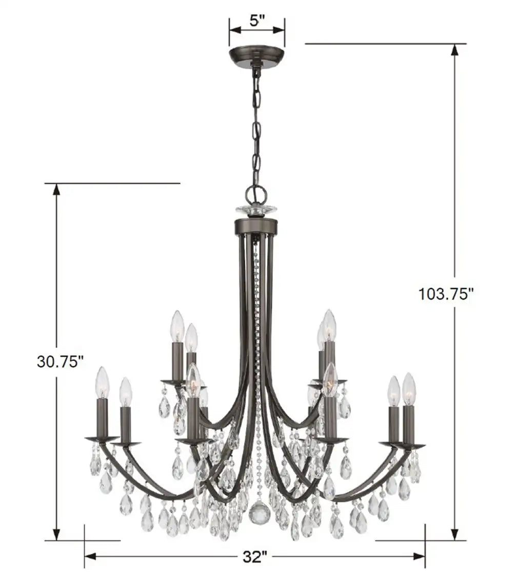 CRYSTORAMA, BRIDGEHAMPTON CHANDELIER, CHANDELIER LIGHT