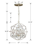 CRYSTORAMA, SOLARIS CHANDELIER, CHANDELIER LIGHT
