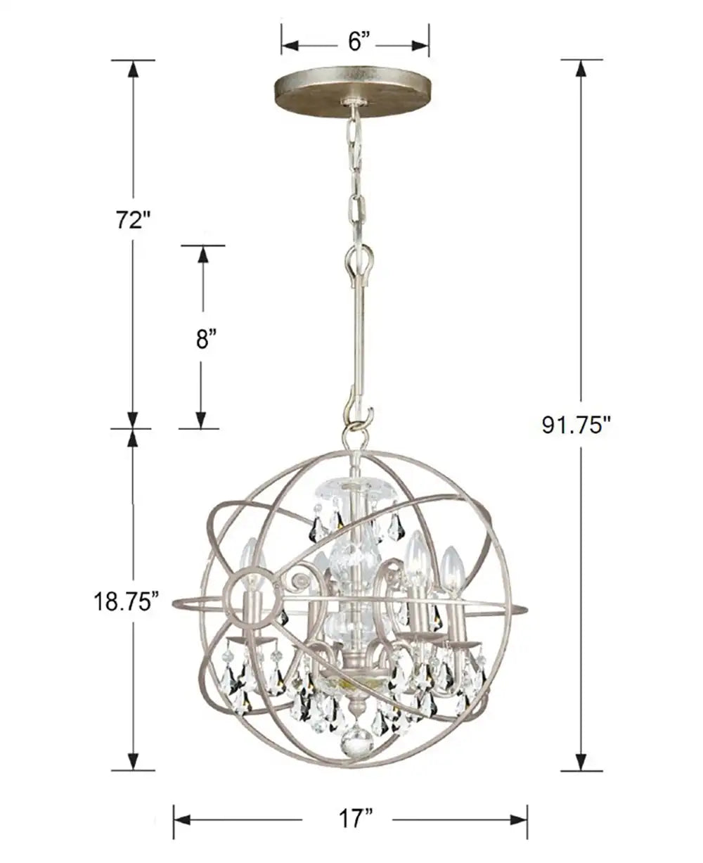 CRYSTORAMA, SOLARIS CHANDELIER, CHANDELIER LIGHT