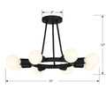 CRYSTORAMA, DAKOTA SEMI FLUSH MOUNT, FLUSH MOUNT CEILING LIGHTS