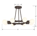 CRYSTORAMA, DAKOTA SEMI FLUSH MOUNT, FLUSH MOUNT CEILING LIGHTS