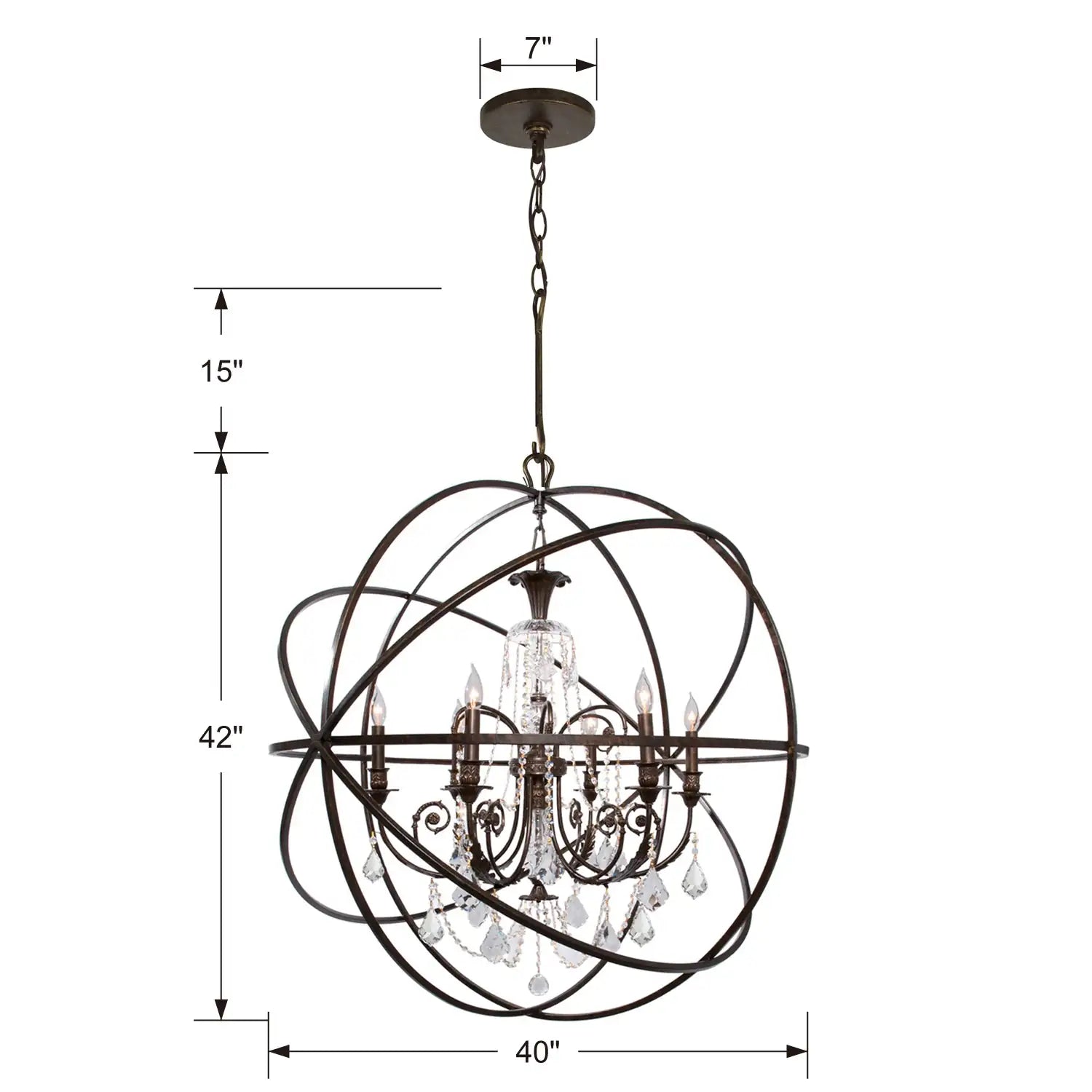 CRYSTORAMA, SOLARIS CHANDELIER, CHANDELIER LIGHT