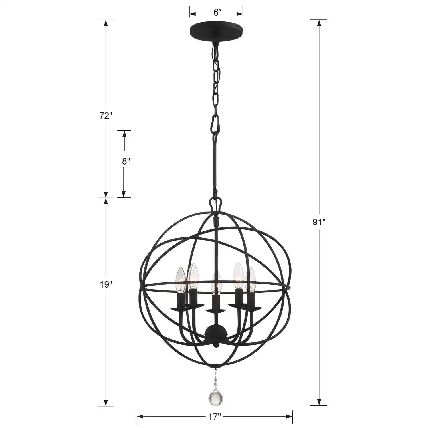 CRYSTORAMA, SOLARIS CHANDELIER, CHANDELIER LIGHT