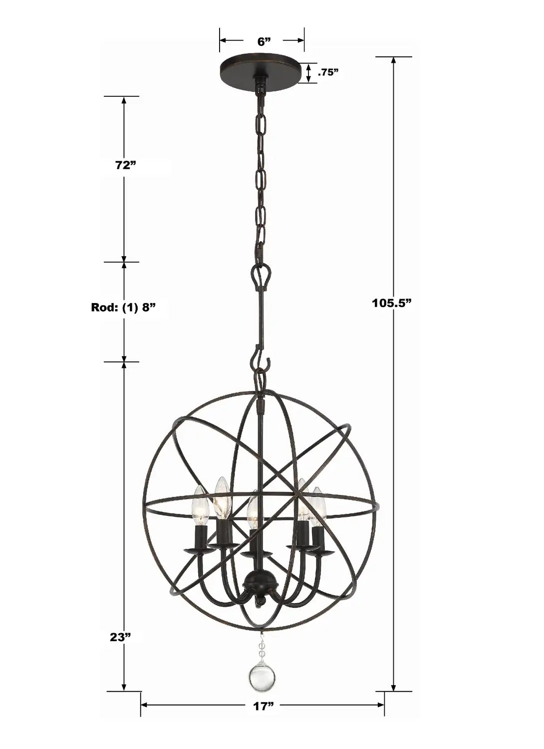 CRYSTORAMA, SOLARIS CHANDELIER, CHANDELIER LIGHT