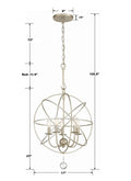 CRYSTORAMA, SOLARIS CHANDELIER, CHANDELIER LIGHT