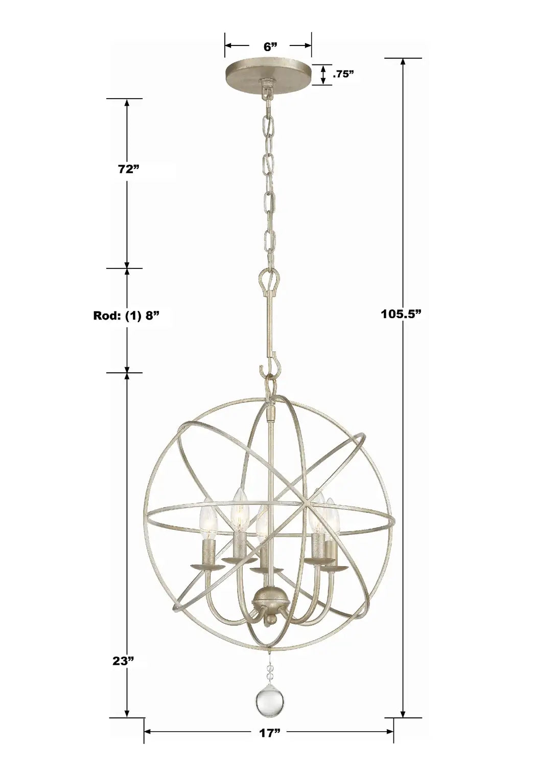 CRYSTORAMA, SOLARIS CHANDELIER, CHANDELIER LIGHT