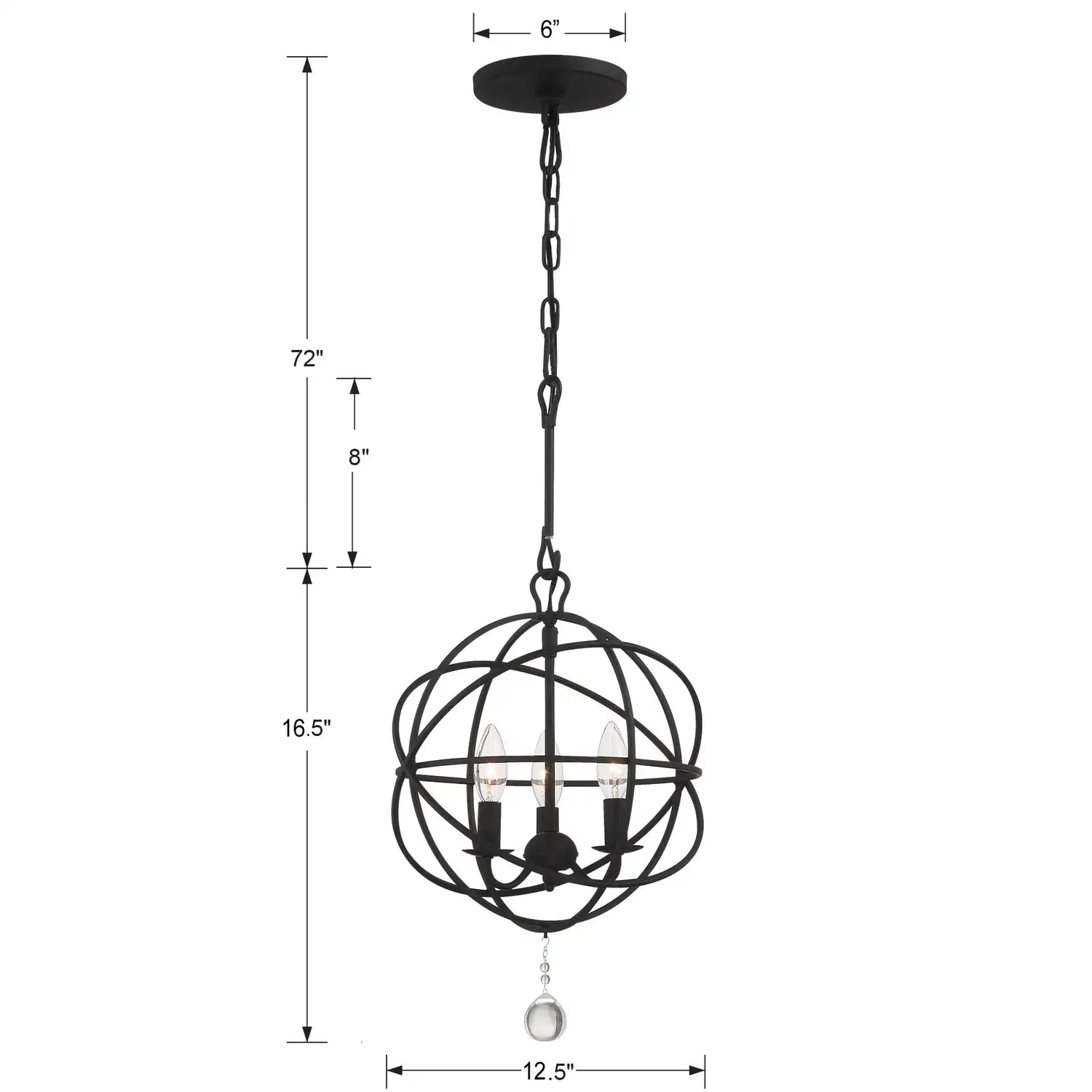 CRYSTORAMA, SOLARIS CHANDELIER, CHANDELIER LIGHT