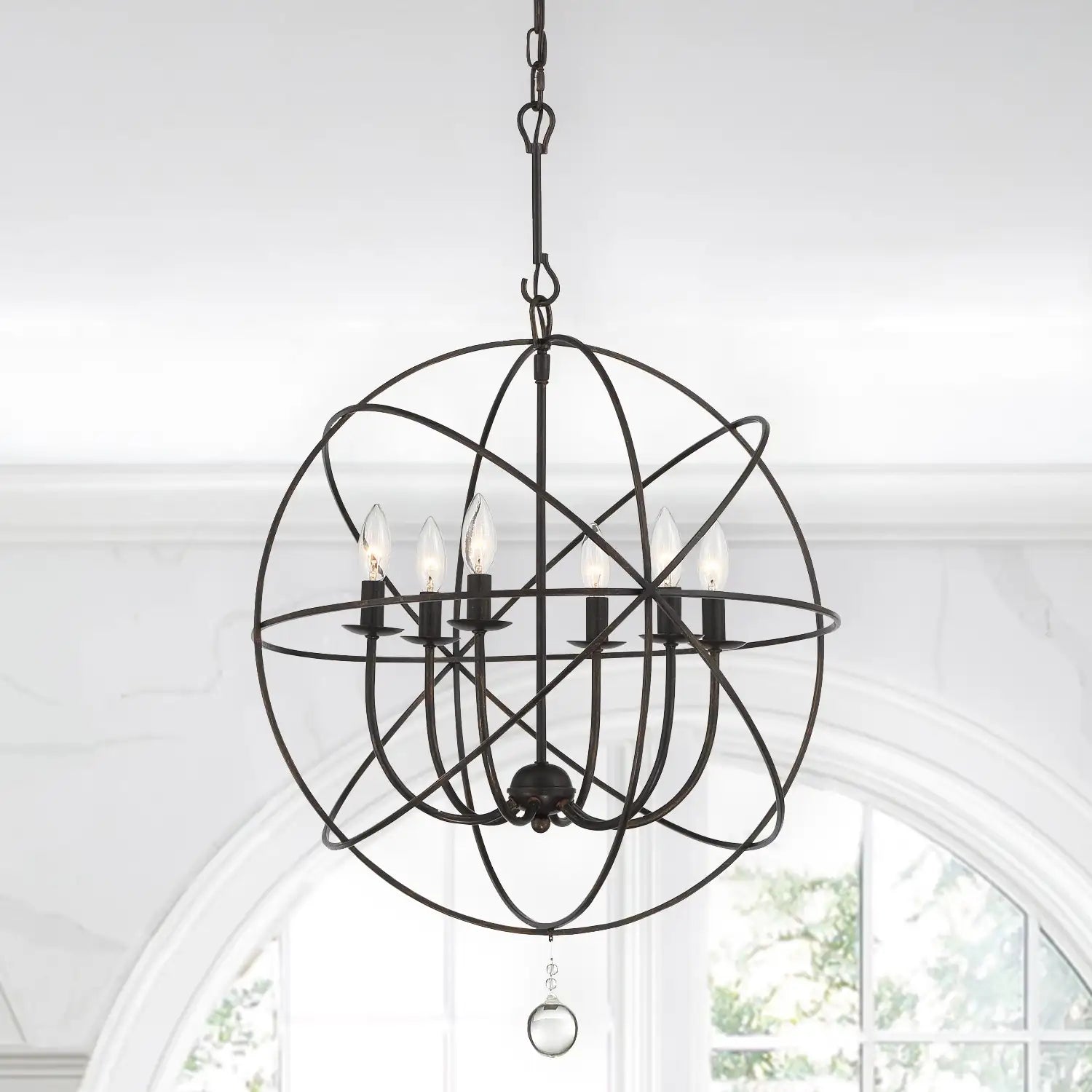 CRYSTORAMA, SOLARIS SPHERE CHANDELIER, CHANDELIER LIGHT