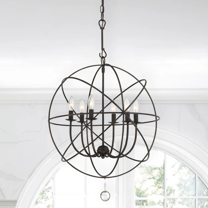 CRYSTORAMA, SOLARIS SPHERE CHANDELIER, CHANDELIER LIGHT