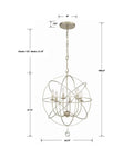 CRYSTORAMA, SOLARIS SPHERE CHANDELIER, CHANDELIER LIGHT