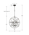 CRYSTORAMA, SOLARIS SPHERE CHANDELIER, CHANDELIER LIGHT