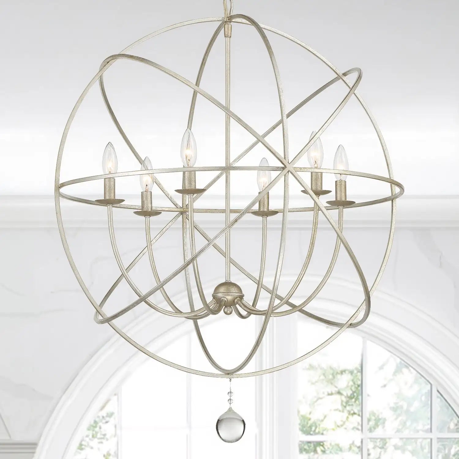 CRYSTORAMA, SOLARIS SPHERE CHANDELIER, CHANDELIER LIGHT