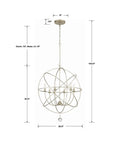 CRYSTORAMA, SOLARIS SPHERE CHANDELIER, CHANDELIER LIGHT