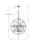 CRYSTORAMA, SOLARIS SPHERE CHANDELIER, CHANDELIER LIGHT