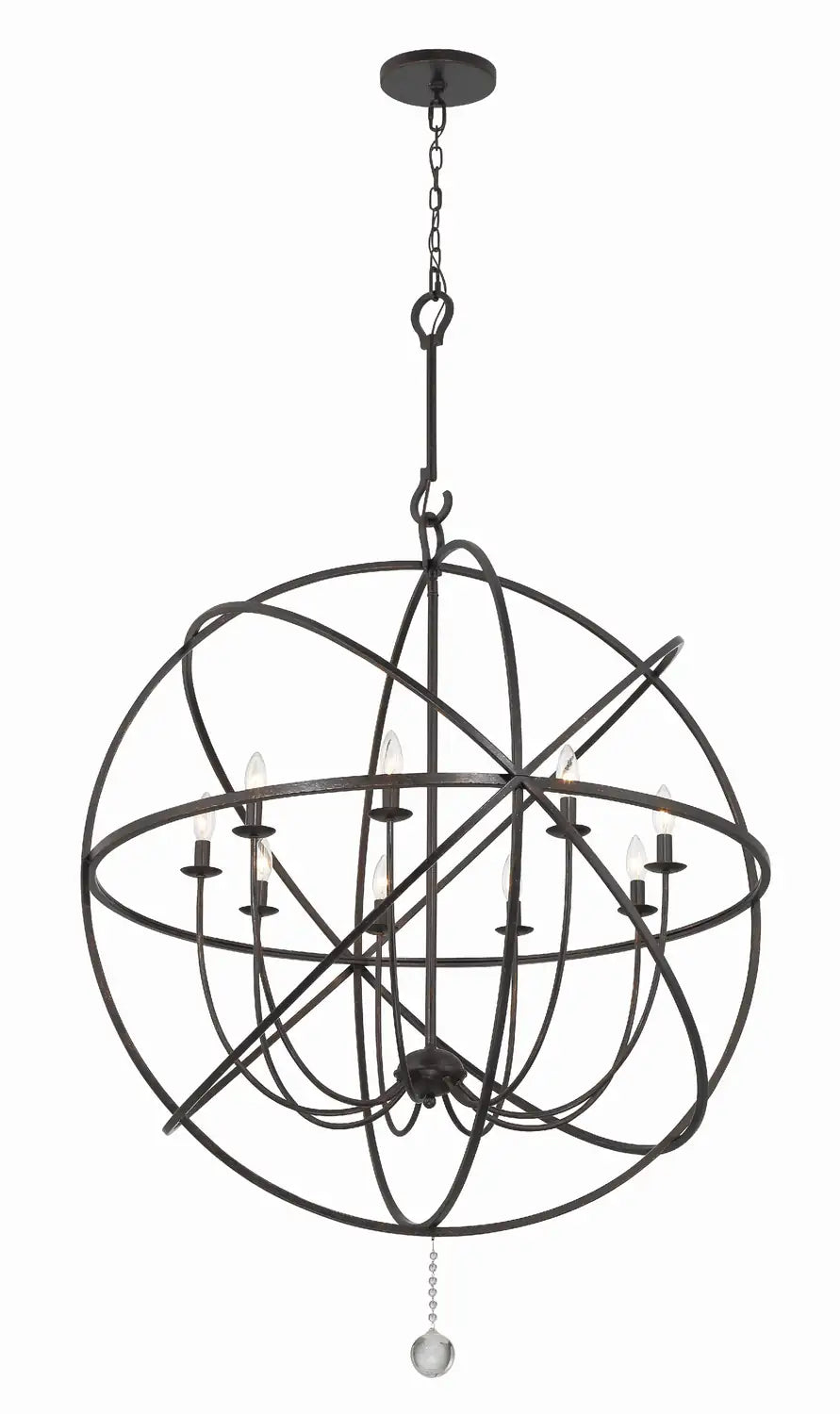 CRYSTORAMA, SOLARIS SPHERE CHANDELIER, CHANDELIER LIGHT