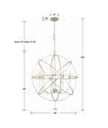 CRYSTORAMA, SOLARIS SPHERE CHANDELIER, CHANDELIER LIGHT