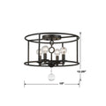 CRYSTORAMA, CAMERON SEMI FLUSH MOUNT, FLUSH MOUNT CEILING LIGHTS