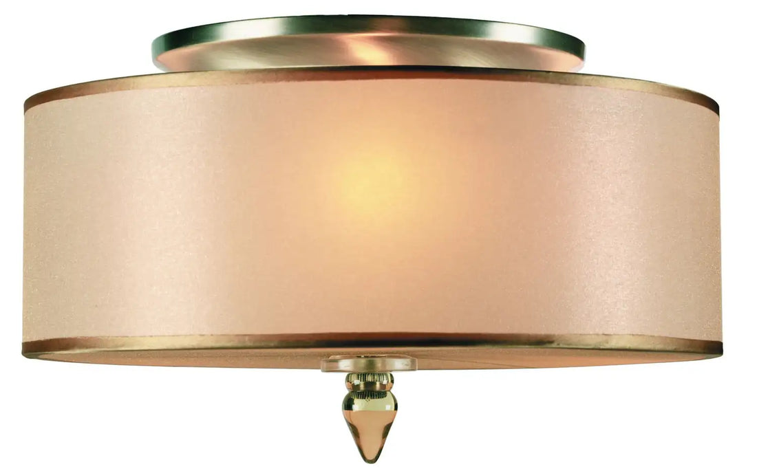 CRYSTORAMA, LUXO DRUM SHADE FLUSH MOUNT, FLUSH MOUNT CEILING LIGHTS