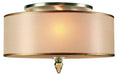 CRYSTORAMA, LUXO DRUM SHADE FLUSH MOUNT, FLUSH MOUNT CEILING LIGHTS