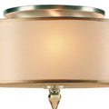 CRYSTORAMA, LUXO DRUM SHADE FLUSH MOUNT, FLUSH MOUNT CEILING LIGHTS