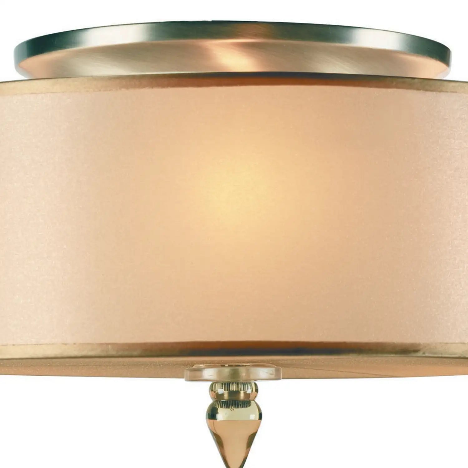 CRYSTORAMA, LUXO DRUM SHADE FLUSH MOUNT, FLUSH MOUNT CEILING LIGHTS
