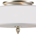 CRYSTORAMA, LUXO DRUM SHADE FLUSH MOUNT, FLUSH MOUNT CEILING LIGHTS
