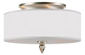 CRYSTORAMA, LUXO DRUM SHADE FLUSH MOUNT, FLUSH MOUNT CEILING LIGHTS