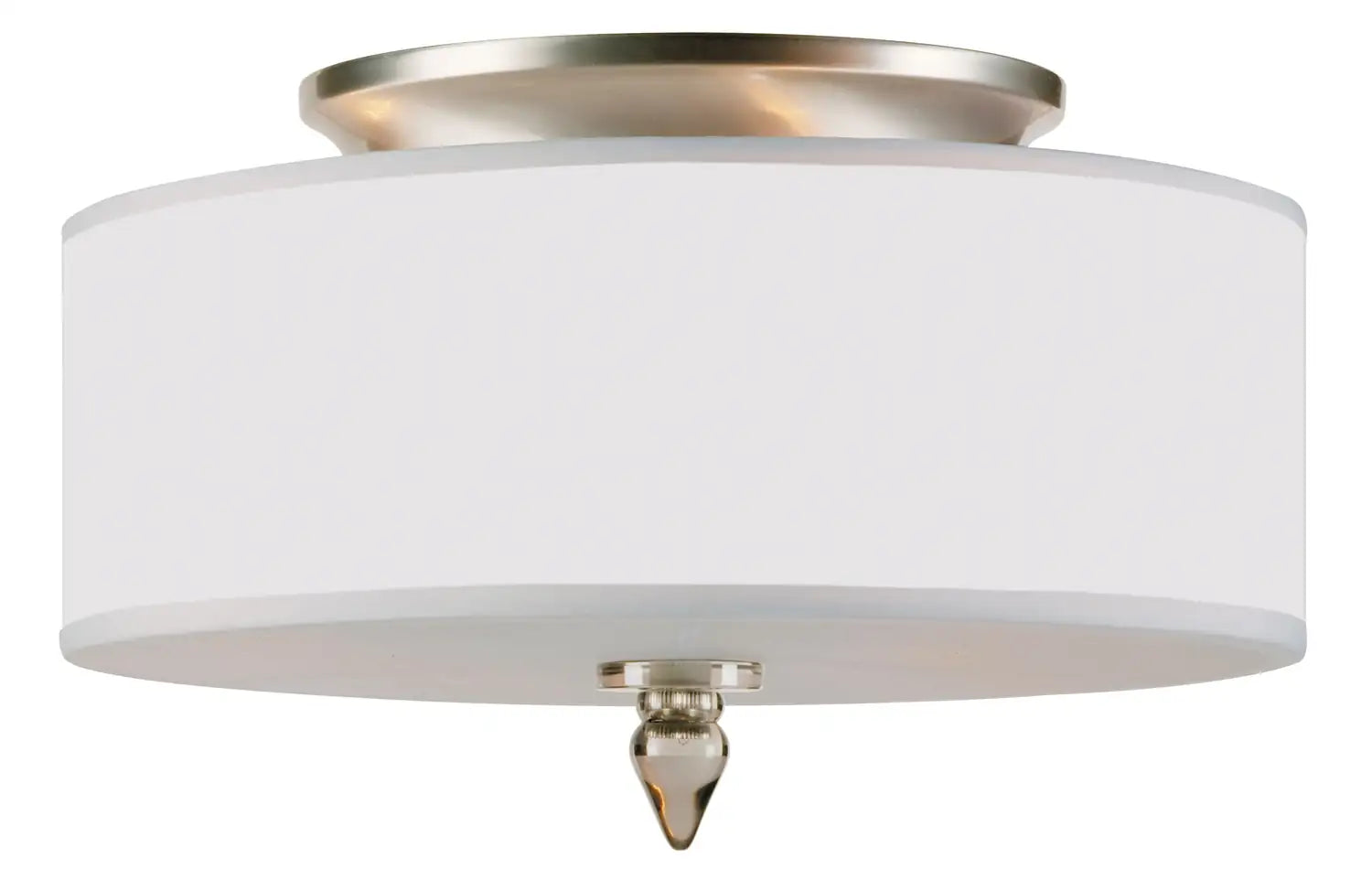 CRYSTORAMA, LUXO DRUM SHADE FLUSH MOUNT, FLUSH MOUNT CEILING LIGHTS