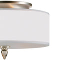 CRYSTORAMA, LUXO DRUM SHADE FLUSH MOUNT, FLUSH MOUNT CEILING LIGHTS