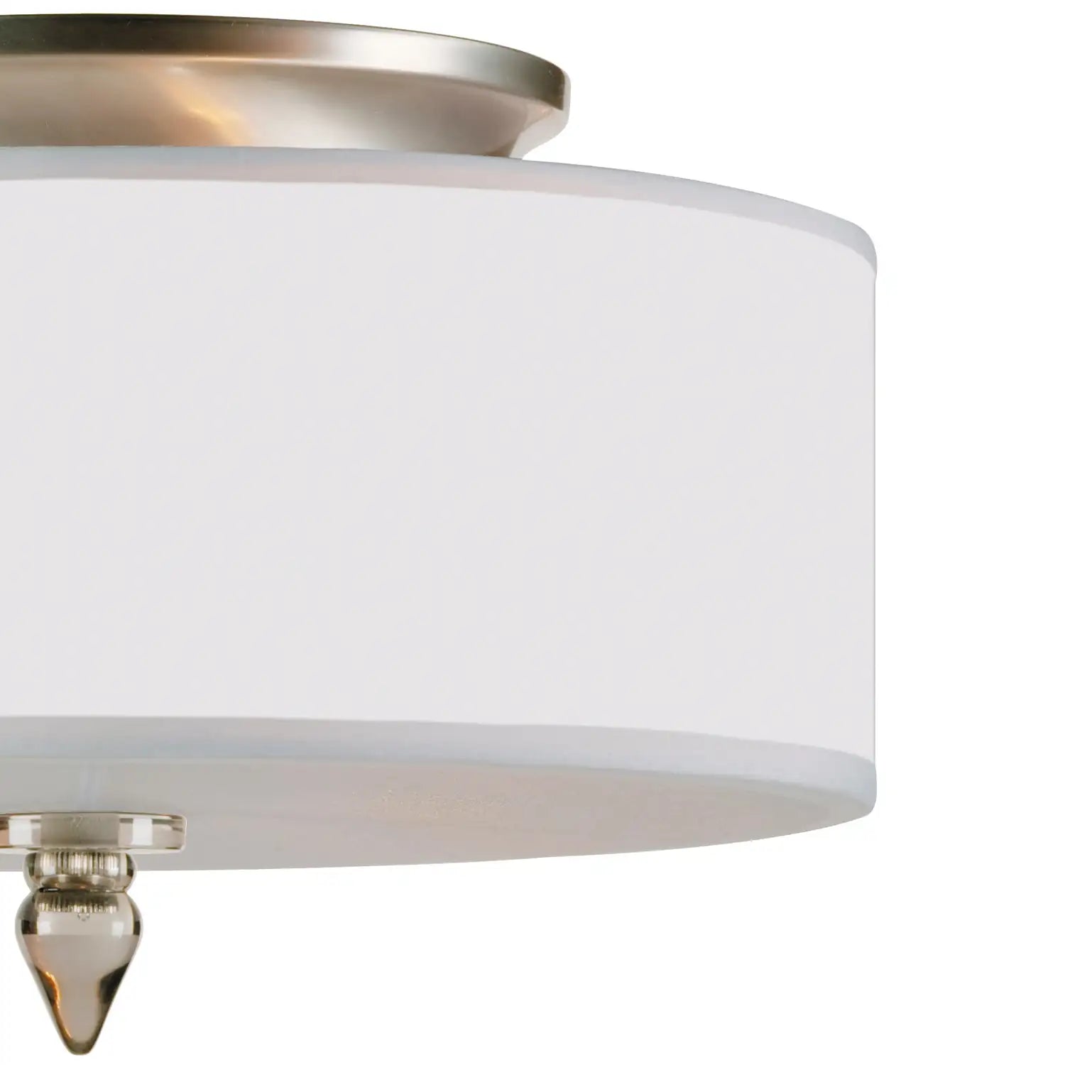 CRYSTORAMA, LUXO DRUM SHADE FLUSH MOUNT, FLUSH MOUNT CEILING LIGHTS